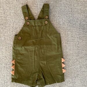 Carter's Green Overalls with Fun Side Accents